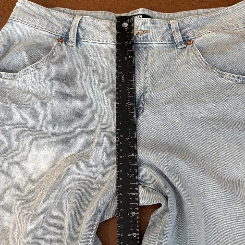 High Waisted Cropped Barrel jeans Light Blue Women's 90’ baggy boho - Picture 7 of 11
